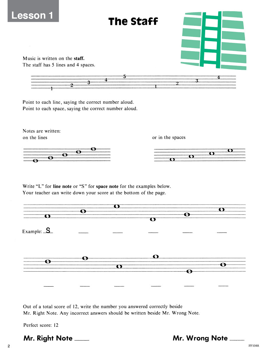 I Can Read Music Beginning Reading Book 1