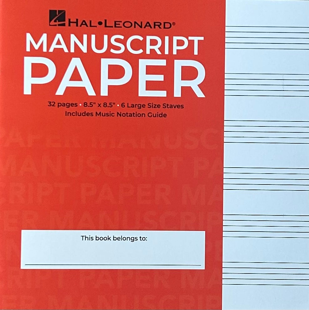 Manuscript paper -wide staff manuscript paper. Music Notation Guide